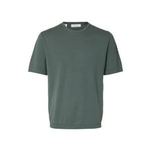 Selected Homme Torino Short Sleeve Knit Crew Neck T-Shirt
